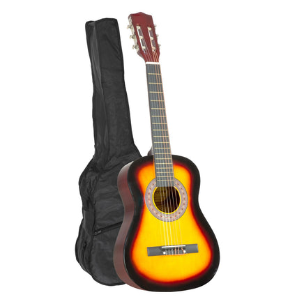 Karrera 34in Acoustic Wooden Childrens Guitar - Sunburst - ElectronX Plus