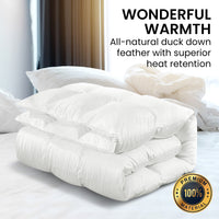 Laura Hill 500GSM Duck Down Feather Quilt Comforter Doona - Queen - ElectronX Plus