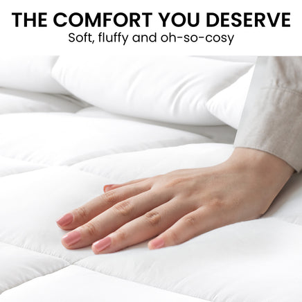 Laura Hill 800GSM Goose Down Feather Comforter Doona - Queen - ElectronX Plus