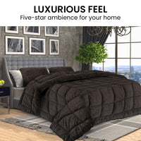 Laura Hill Faux Mink Comforter Quilt Doona Duvet 800GSM - King - ElectronX Plus