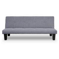 Sarantino Sofa Bed Lounge Couch Futon Furniture Seat Adjustable Suite Dark Grey - ElectronX Plus