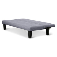 Sarantino Sofa Bed Lounge Couch Futon Furniture Seat Adjustable Suite Dark Grey - ElectronX Plus