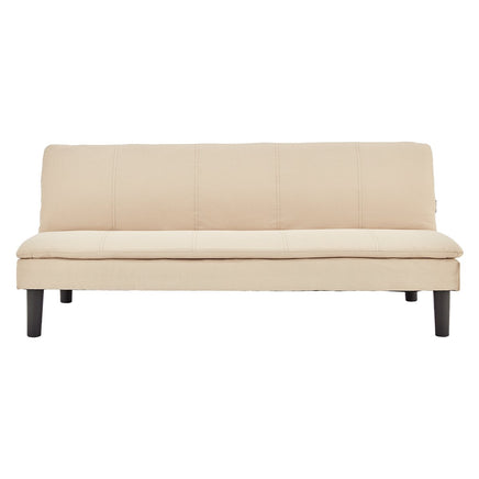 Sarantino 3 Seater Modular Faux Linen Fabric Sofa Bed Couch - Beige - ElectronX Plus