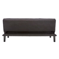 Sarantino 3 Seater Modular Faux Linen Fabric Sofa Bed Couch - Black - ElectronX Plus