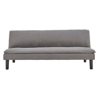 Sarantino 3 Seater Modular Faux Linen Fabric Sofa Bed Couch -Dark Grey - ElectronX Plus