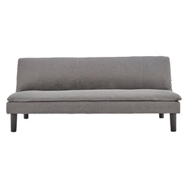 Sarantino 3 Seater Modular Faux Linen Fabric Sofa Bed Couch -Dark Grey - ElectronX Plus