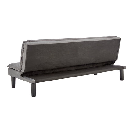 Sarantino 3 Seater Modular Faux Linen Fabric Sofa Bed Couch -Dark Grey - ElectronX Plus