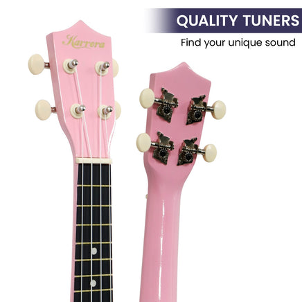 Karrera 21in Ukulele - Pink - ElectronX Plus