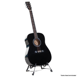 Karrera 41in Acoustic Wooden Guitar with Bag - Black - ElectronX Plus