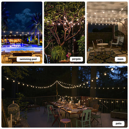 10M Festoon String Lights Kits Christmas Wedding Party Waterproof outdoor - ElectronX Plus