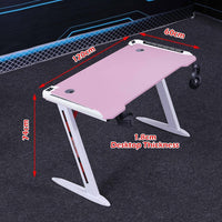 120cm Gaming Desk Desktop PC Computer Desks Desktop Racing Table K-Shaped Leg AU - ElectronX Plus