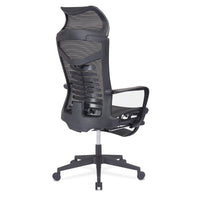 EGCX-K339L Ergonomic Office Chair Seat Adjustable Height Deluxe Mesh Chair Back Support Footrest - ElectronX Plus