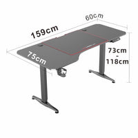 Gaming Standing Desk Home Office Lift Electric Height Adjustable Sit To Stand Motorized Standing Desk 1460 - ElectronX Plus