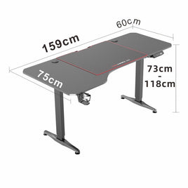 Gaming Standing Desk Home Office Lift Electric Height Adjustable Sit To Stand Motorized Standing Desk 1675 - ElectronX Plus