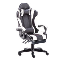 Gaming Chair Office Computer Seating Racing PU Executive Racer Recliner Large Blue - ElectronX Plus