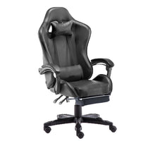 Gaming Chair Office Computer Seating Racing PU Executive Racer Recliner Large Green - ElectronX Plus