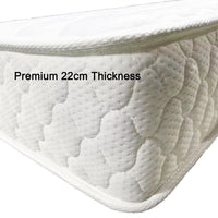 Premium 5 Zone Pocket Spring Foam Mattress Medium Firmness 22cm - Double - ElectronX Plus