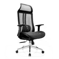 Ergonomic office chair Breathable High-Back Mesh Adjustable Lumbar Support 3D Armrests Tilt Function 360° Rotating Wheels - ElectronX Plus