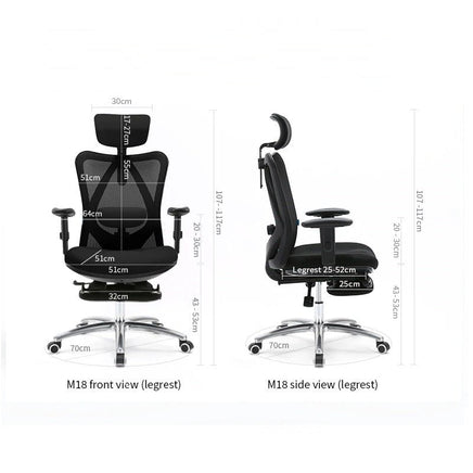 Sihoo M18 Ergonomic Office Chair, Computer Chair Desk Chair High Back Chair Breathable,3D Armrest and Lumbar Support - ElectronX Plus