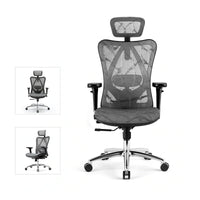 Sihoo M57 Ergonomic Office Chair, Computer Chair Desk Chair High Back Chair Breathable,3D Armrest and Lumbar Support Black without Foodrest - ElectronX Plus