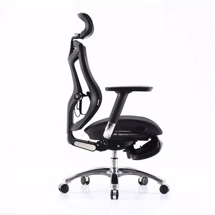 Sihoo Ergonomic Office Chair V1 4D Adjustable High-Back Breathable With Footrest And Lumbar Support Black - ElectronX Plus