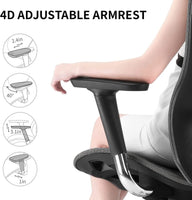 Sihoo Ergonomic Office Chair V1 4D Adjustable High-Back Breathable With Footrest And Lumbar Support Black - ElectronX Plus