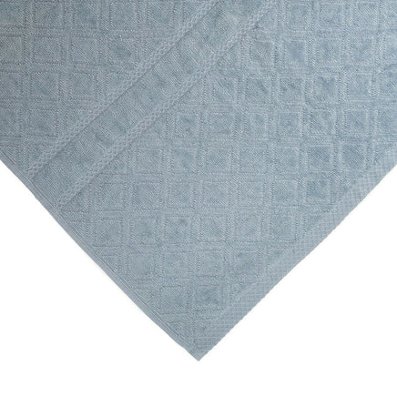 Premium Velour Diamond Design Jacquard Bath Towel (Blue) - ElectronX Plus