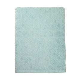 Premium Velour Diamond Design Jacquard Bath Towel (Aqua) - ElectronX Plus