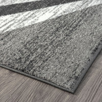 Adore Geometric Textural Rug - Grey - 160x160 - ElectronX Plus