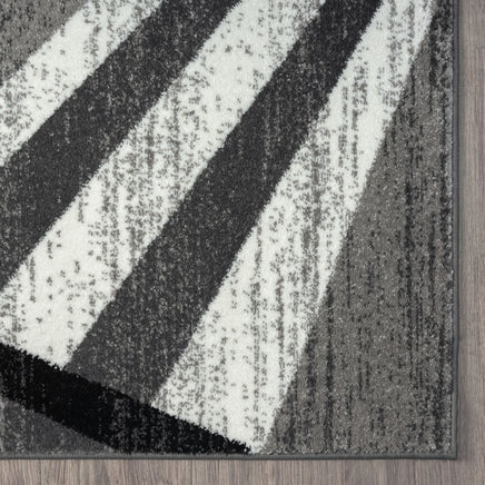 Adore Geometric Textural Rug - Grey - 160x160 - ElectronX Plus