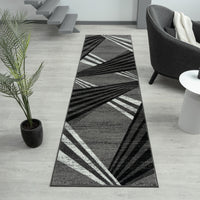 Adore Geometric Textural Rug - Grey - 160x160 - ElectronX Plus