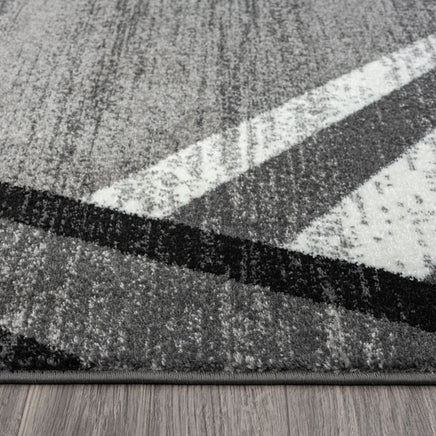 Adore Geometric Textural Rug - Grey - 160x160 - ElectronX Plus