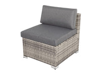 7PC Outdoor Wicker Lounge with Storage Corner (Grey) - ElectronX Plus