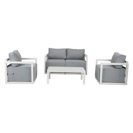 Alfresco Serenity Outdoor Lounge Set – Charcoal Grey - ElectronX Plus