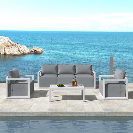 Alfresco 5-Seater Deep-Seated Patio Set – Charcoal Grey - ElectronX Plus