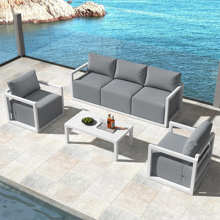 Alfresco 5-Seater Deep-Seated Patio Set – Charcoal Grey - ElectronX Plus