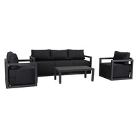 Alfresco 5-Seater Deep-Seated Patio Set – Charcoal Grey - ElectronX Plus