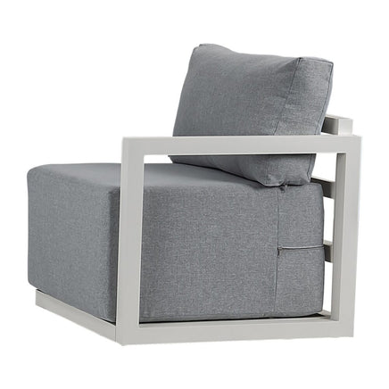 Alfresco Contemporary All-Weather Lounge Set – Charcoal Grey - ElectronX Plus