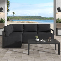 Four-Seat Alfresco Harmony Set – Charcoal Grey - ElectronX Plus