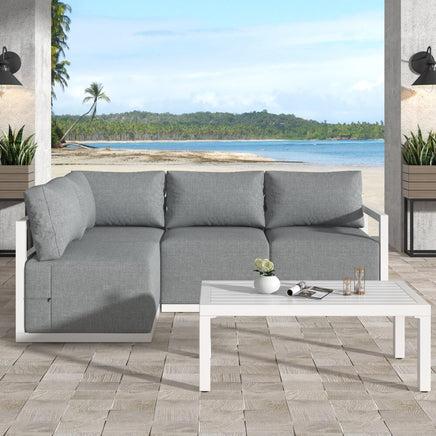 Four-Seat Alfresco Harmony Set – Charcoal Grey - ElectronX Plus