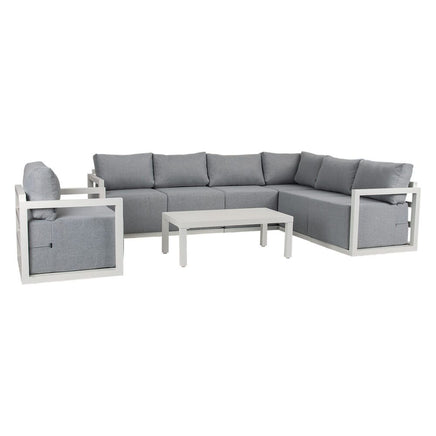 Alfresco 7-Seat Garden Lounge Set – White - ElectronX Plus