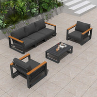 5 Seater Grandeur Lounge Suite – Charcoal Grey - ElectronX Plus