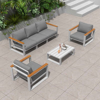 5 Seater Grandeur Lounge Suite – White - ElectronX Plus