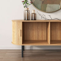 Ripple Sideboard with Sliding Doors — Earthy Elegance Redefined - ElectronX Plus