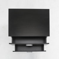 Bedside Table Side Storage Cabinet Nightstand Bedroom 2 Drawer Legs ETTA BLACK - ElectronX Plus