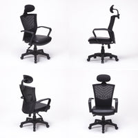 Ergonomic Korean Office Chair CHILL BLACK - ElectronX Plus