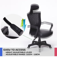 Ergonomic Korean Office Chair CHILL BLACK - ElectronX Plus