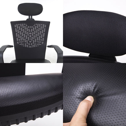 Ergonomic Korean Office Chair CHILL BLACK - ElectronX Plus