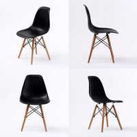 2X Retro Dining Cafe Chair DSW BLACK - ElectronX Plus