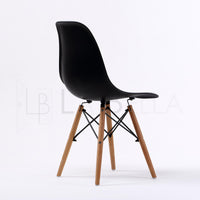 4X Retro Dining Cafe Chair DSW BLACK - ElectronX Plus